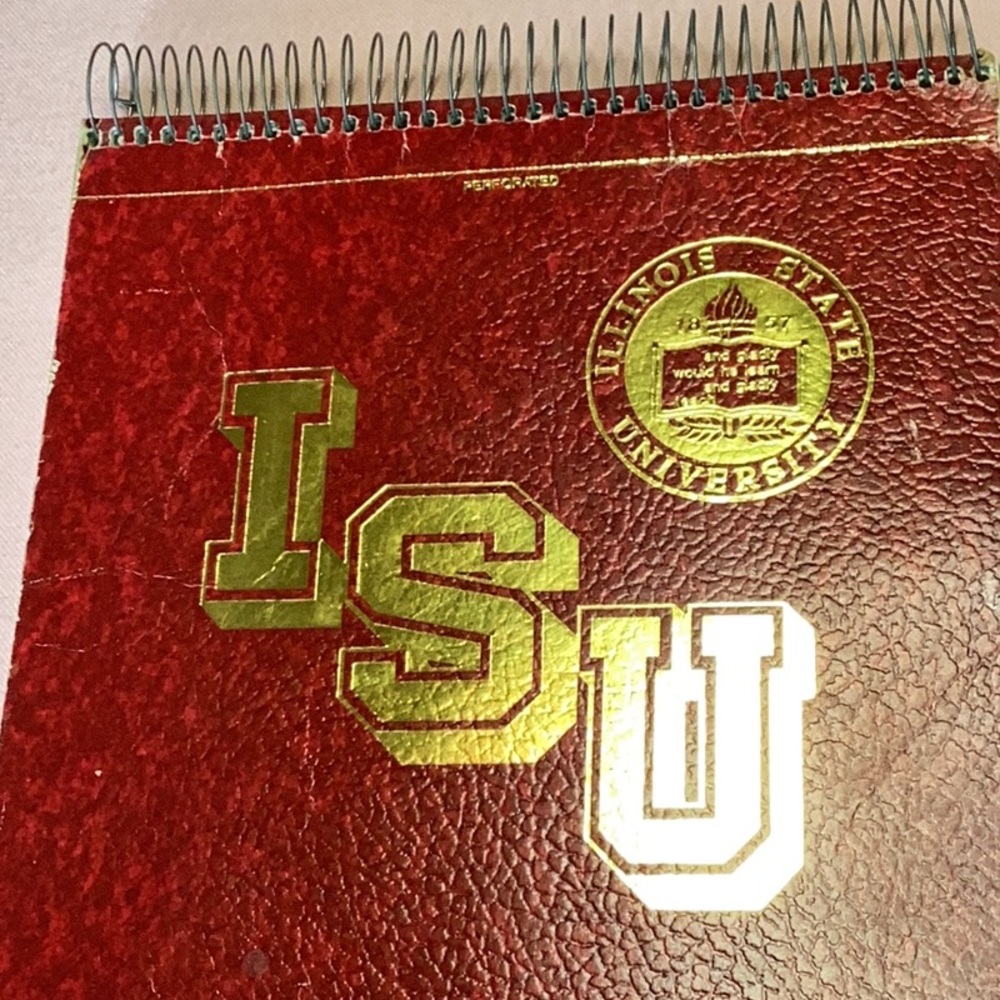 FINAL SALE PRICE ISU Illinois State University Spiral Notebook
